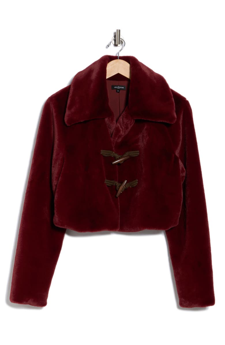 AREA STARS Abi Faux Fur Coat, Alternate, color,