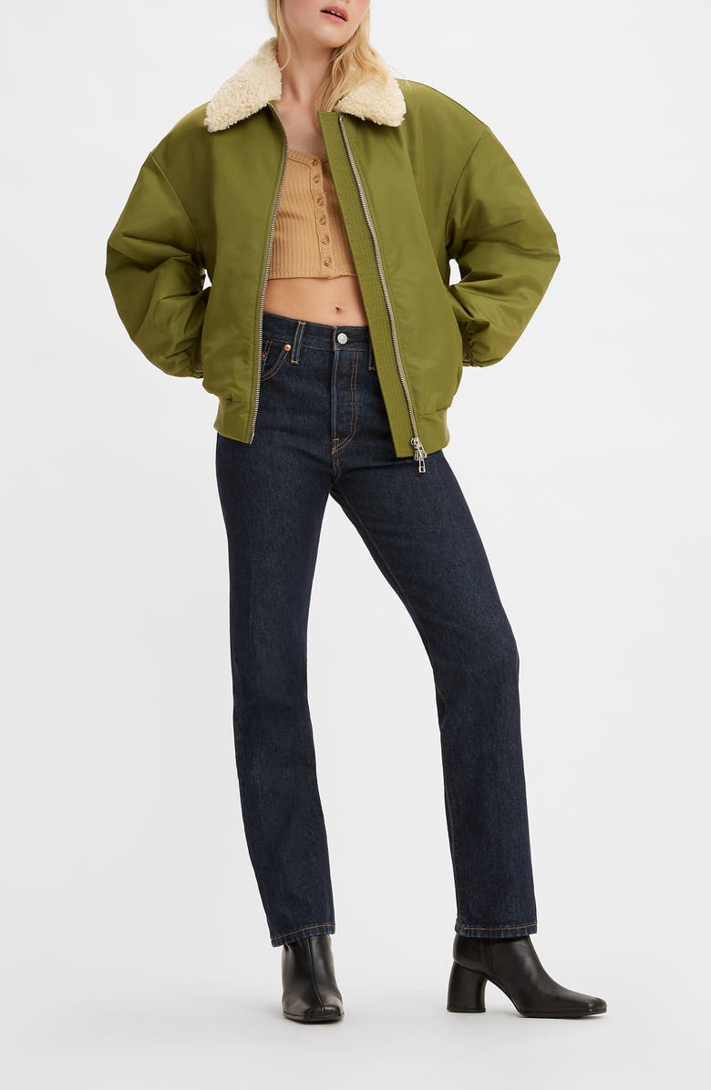 Levi's<sup>®</sup> 501<sup>®</sup> High Waist Straight Leg Jeans, Alternate, color, Deep Breath