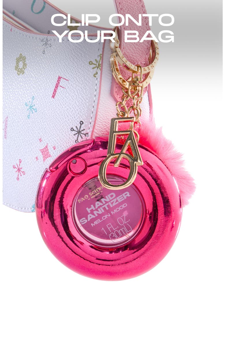 Kids' Watermelon Hand Sanitizer Keychain, Alternate, color, DARK PINK