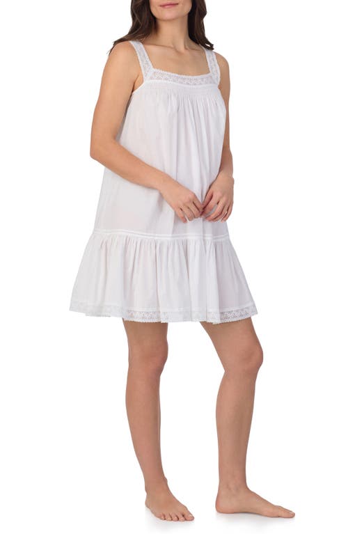 Eileen West Sleeveless Cotton Lawn Short Nightgown