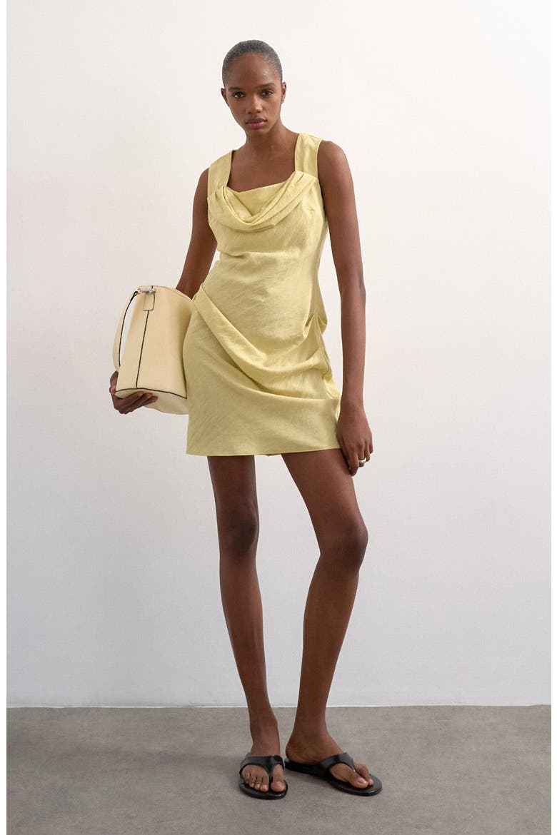 Drape Minidress, Main, color, LGREEN
