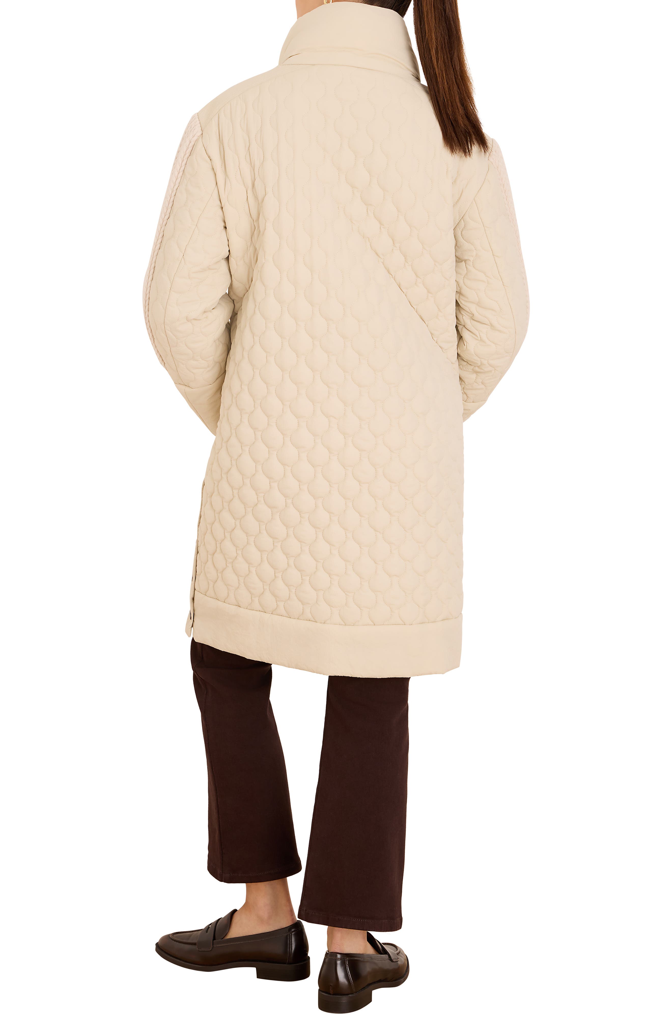 NIC+ZOE Mixed Media Quilted Puffer Parka (Women) | Nordstrom