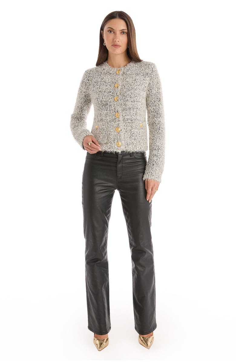 The Noli Shop Joana Knit Cardigan, Alternate, color, Grey