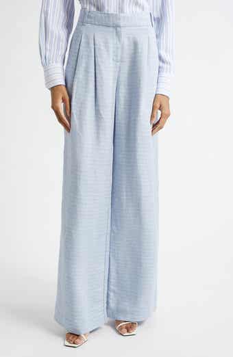 Oscar Wide Leg Linen Blend Pants
