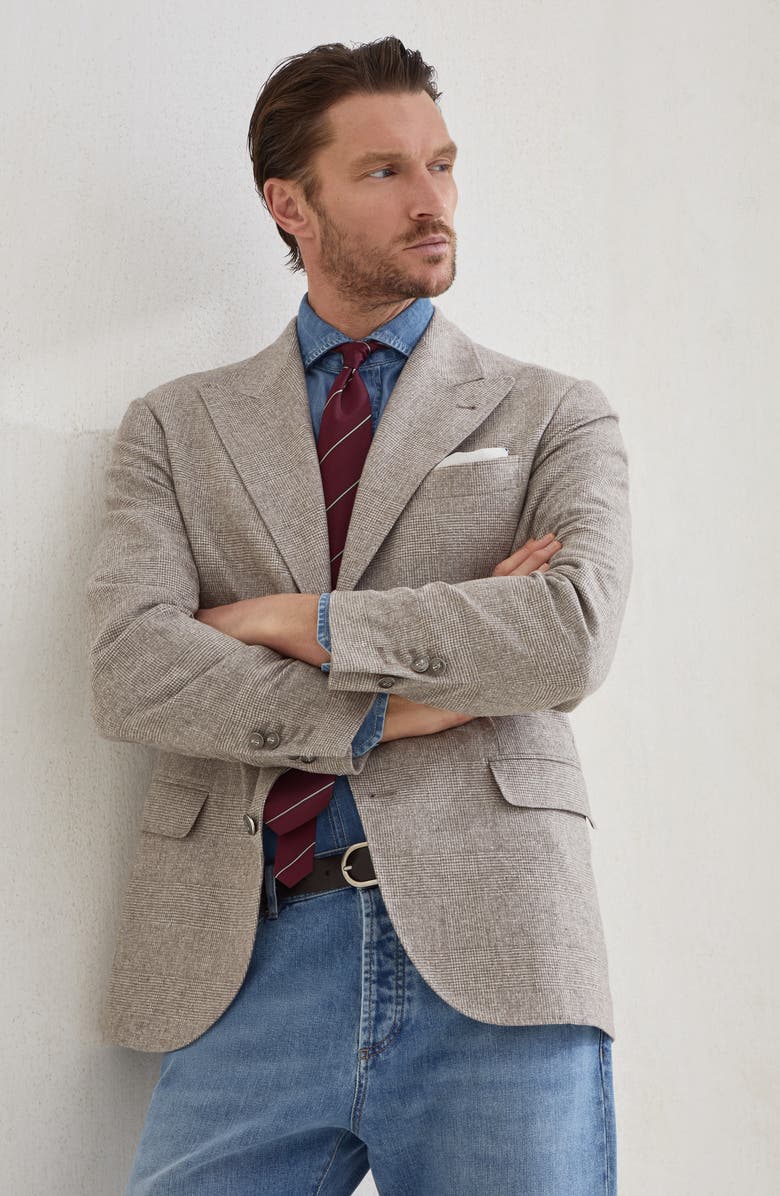 Brunello Cucinelli Lightweight denim shirt, Alternate, color, Medium Denim