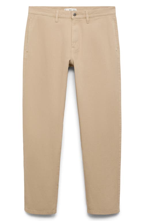Mango Regular Fit Jeans In Nude