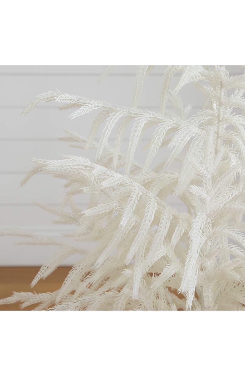 NEARLY NATURAL 4-ft Artificial Real Touch White Norfolk Island Pine Christmas Tree with Natural Look, Alternate, color, White