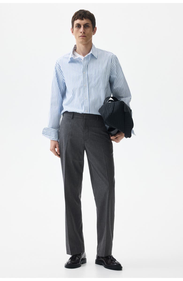 H&M Regular Fit Tailored Trousers, Alternate, color, Gray