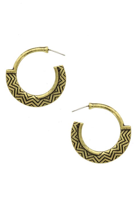 Cecile Hoop Earrings