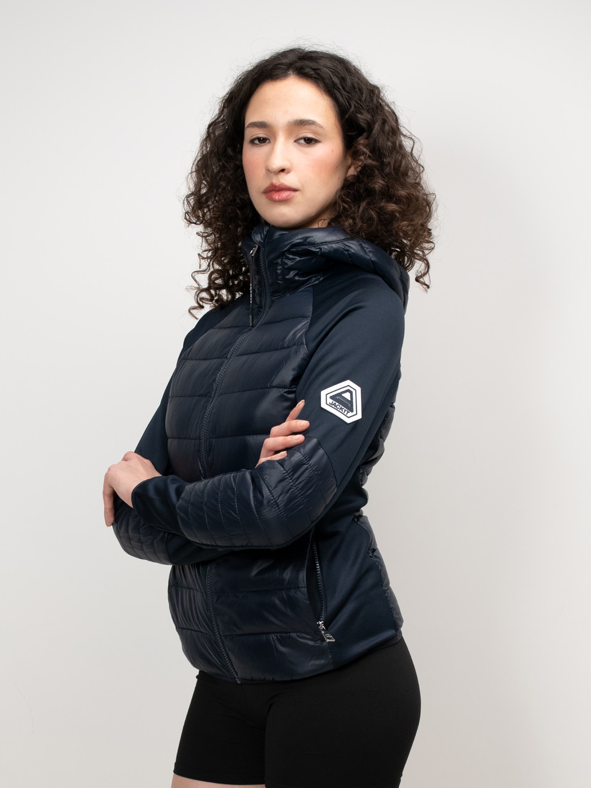 Jack1t Calypso Hybrid Hooded Jacket In Blue