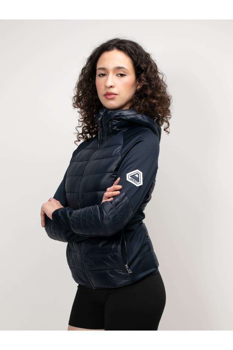 Calypso Hybrid Hooded Jacket, Main, color, Navy