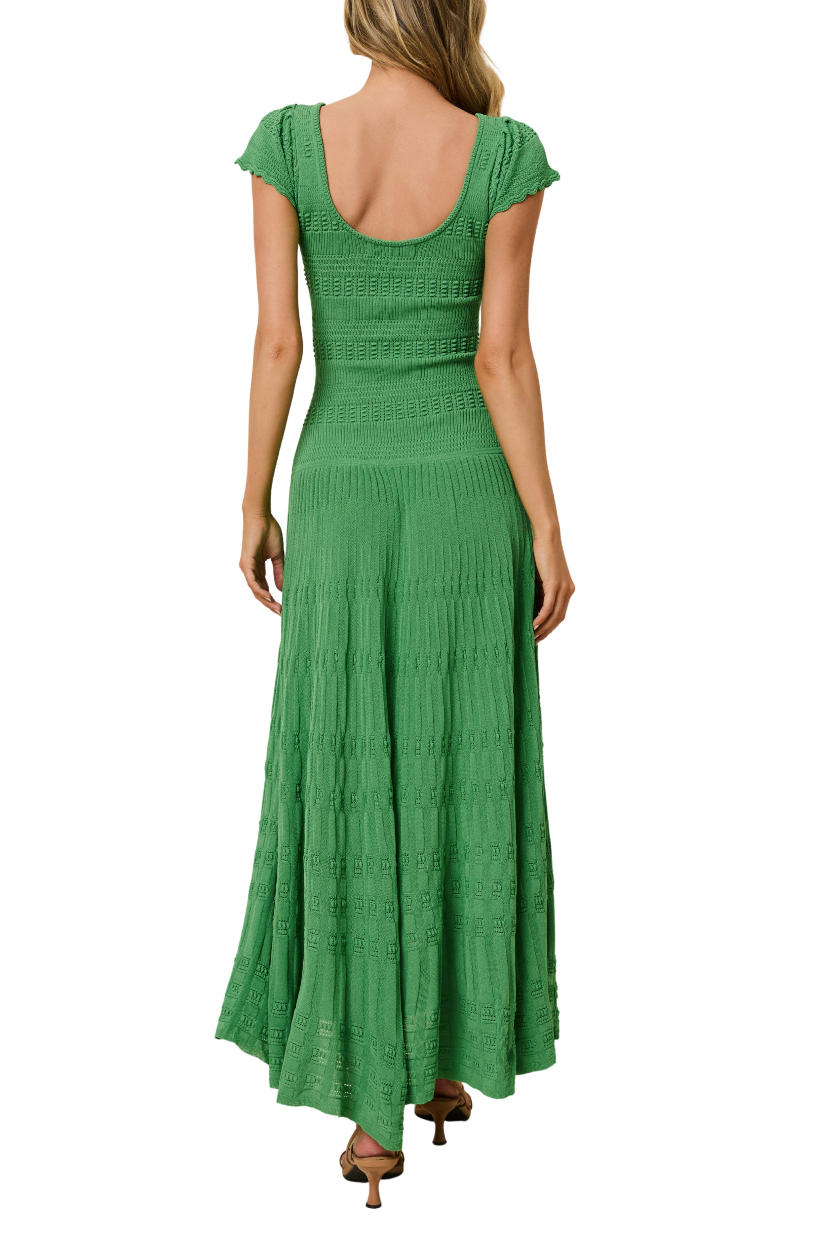 The Belle Rib Knit Fit & Flare Midi Dress - image 2