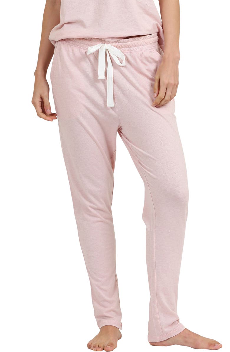 Papinelle Jada Organic Cotton Pajama Pants, Main, color, Pink