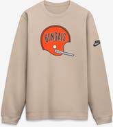 Nike Men's Nike Sand Cincinnati Bengals I-Formation Rewind Club Crew Sweatshirt