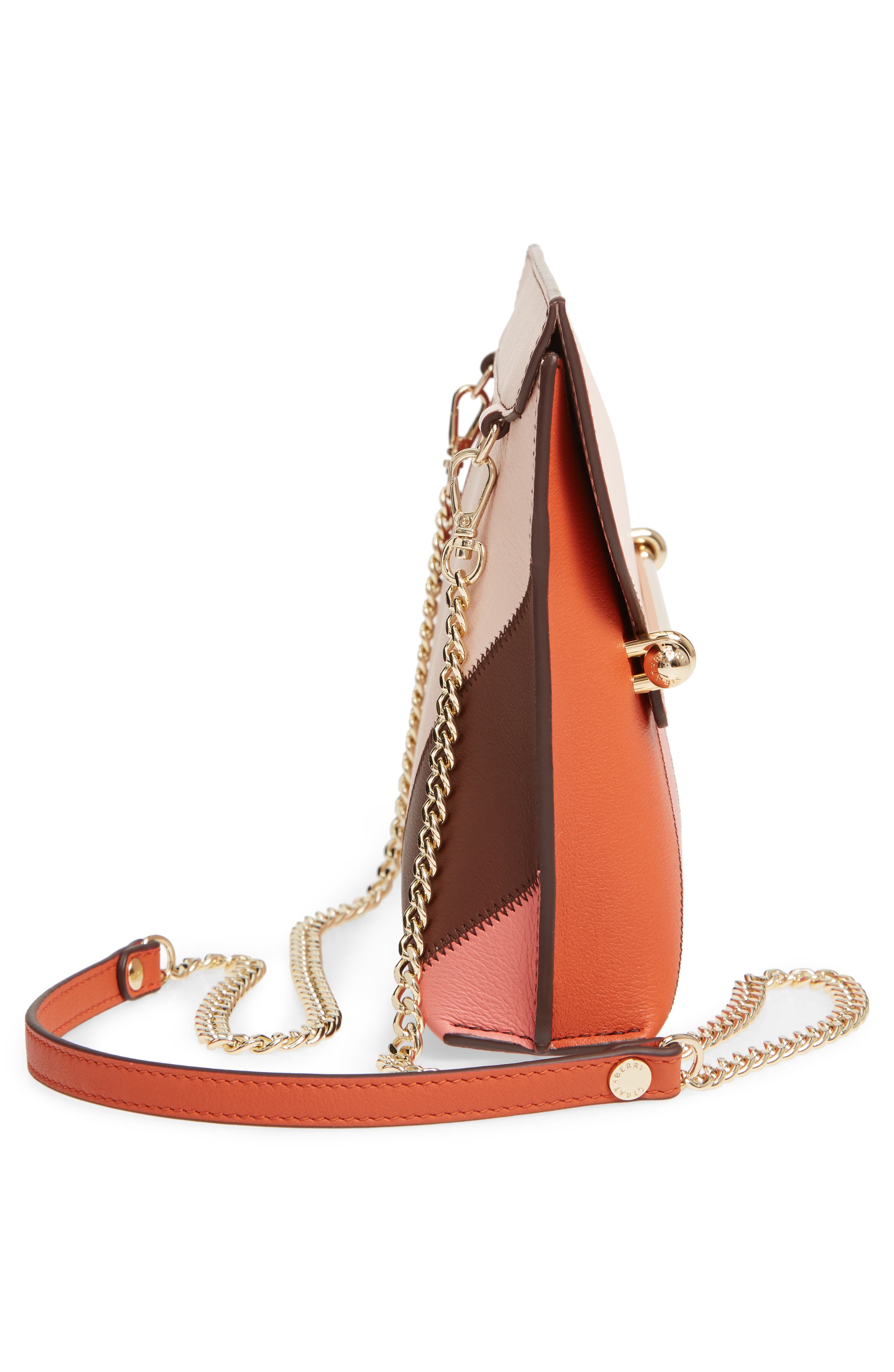 Strathberry Stylist Colorblock Patchwork Stripe Leather Convertible Clutch, Alternate, color, 