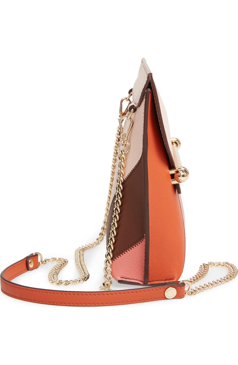 Strathberry Stylist Colorblock Patchwork Stripe Leather Convertible Clutch, Alternate, color,