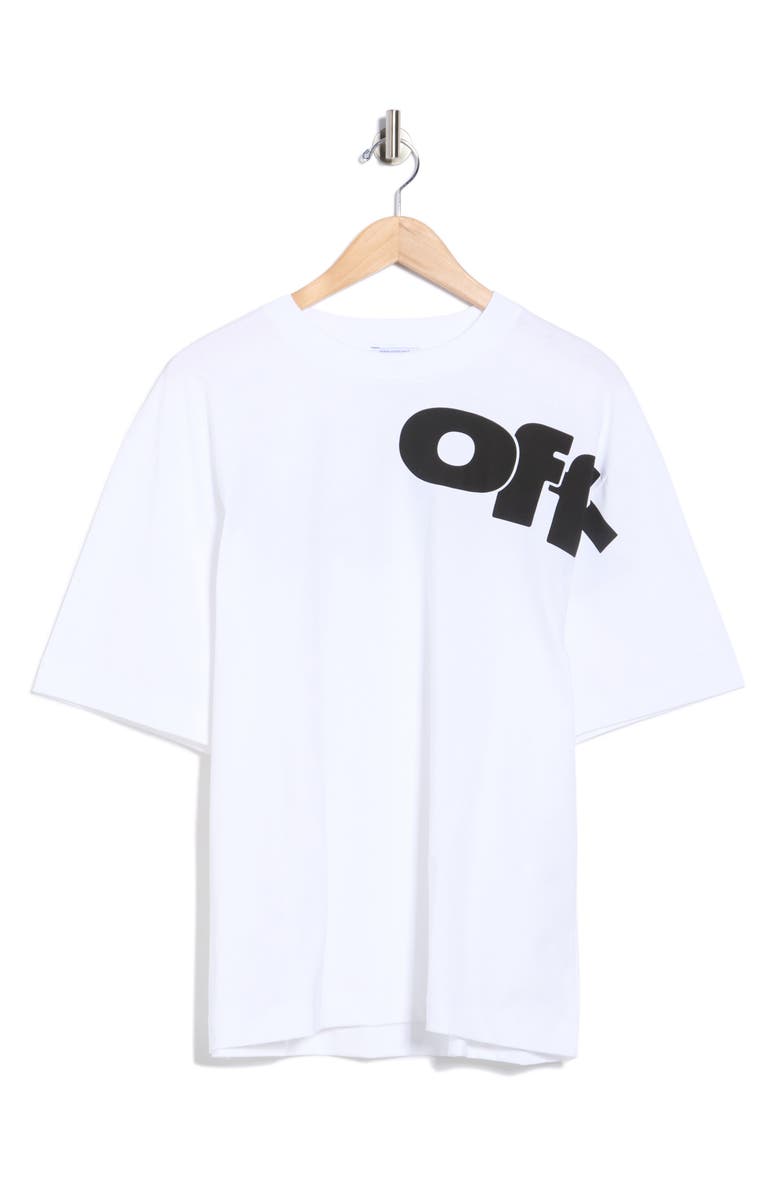 Off-White Shared Logo Skate Graphic T-Shirt, Main, color, White-Black