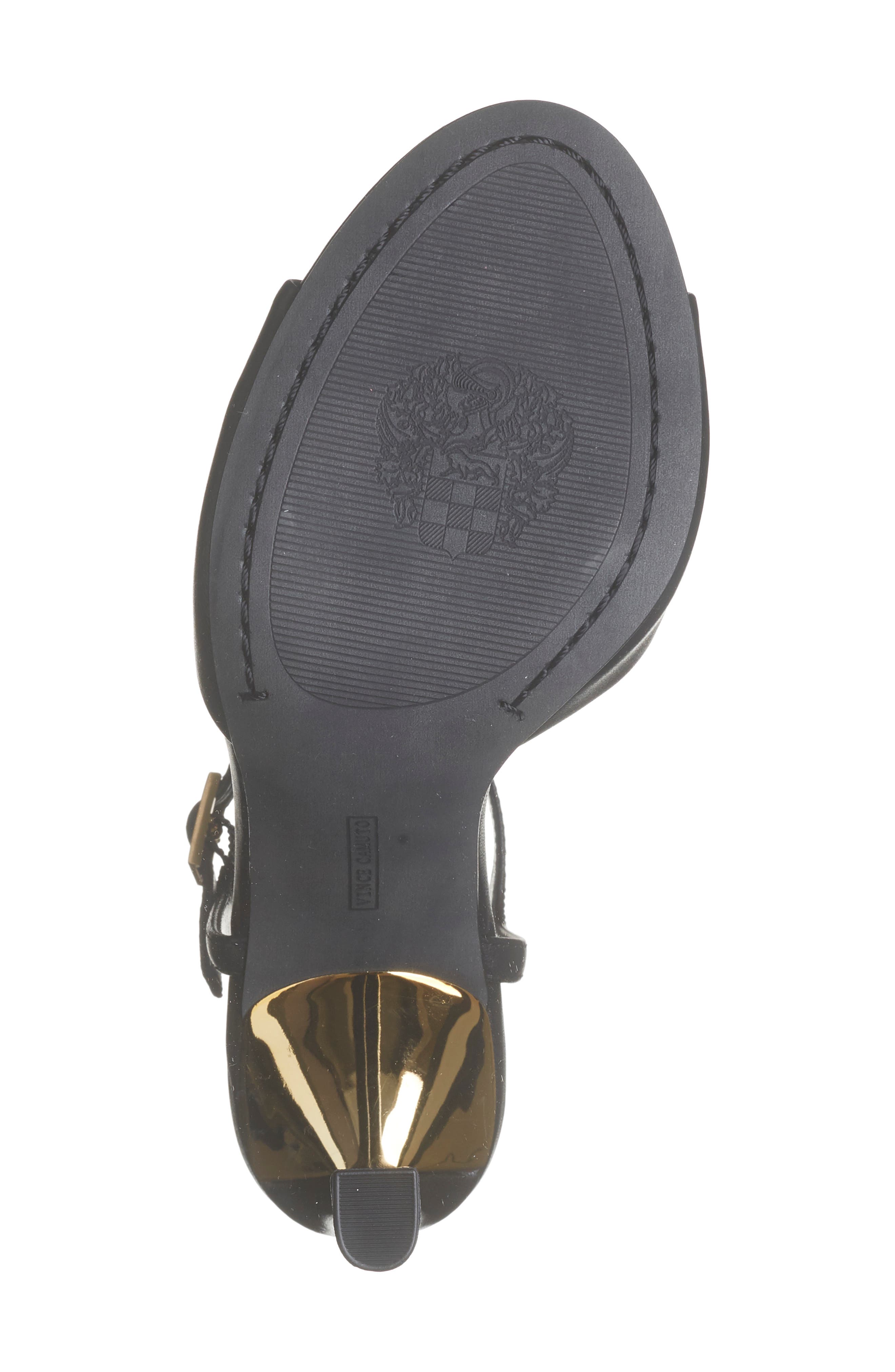 Vince Camuto Lilah Ankle Strap Sandal, Alternate, color, Black