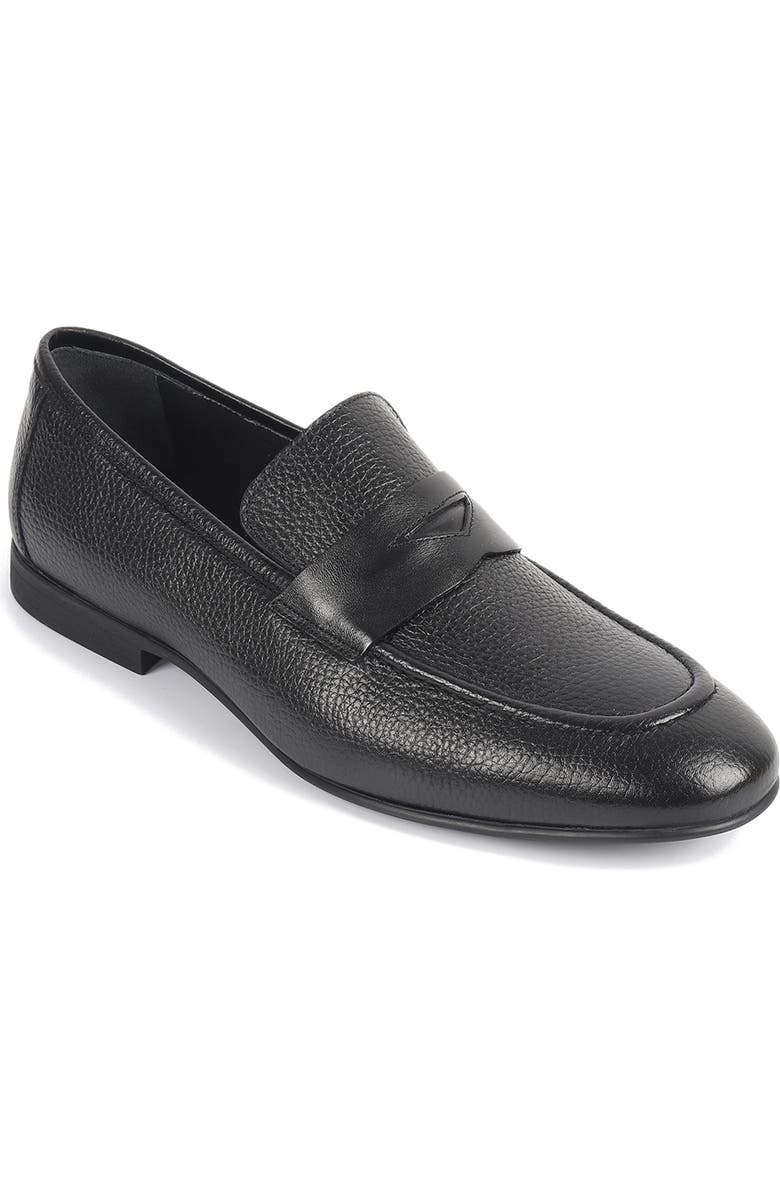 VELLAPAIS Amaretto Penny Loafer, Main, color, Black