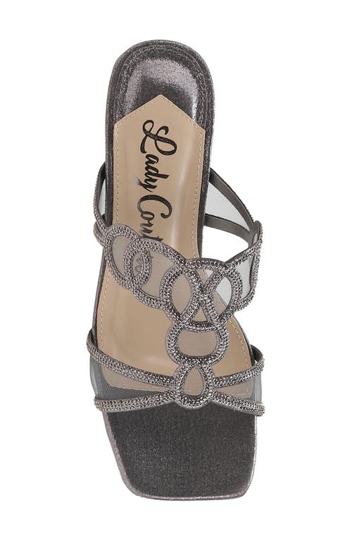 Lady Couture Fab Rhinestone Slide Flat In Multi