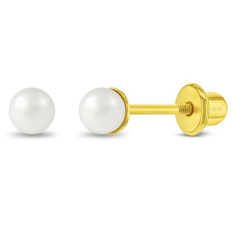 Freshwater Cultured Pearl Girl Earrings