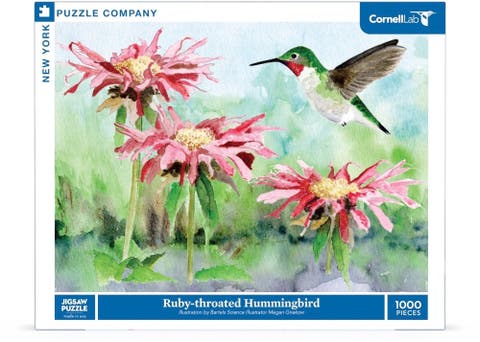 Ruby-throated Hummingbird 1000 Piece Puzzle