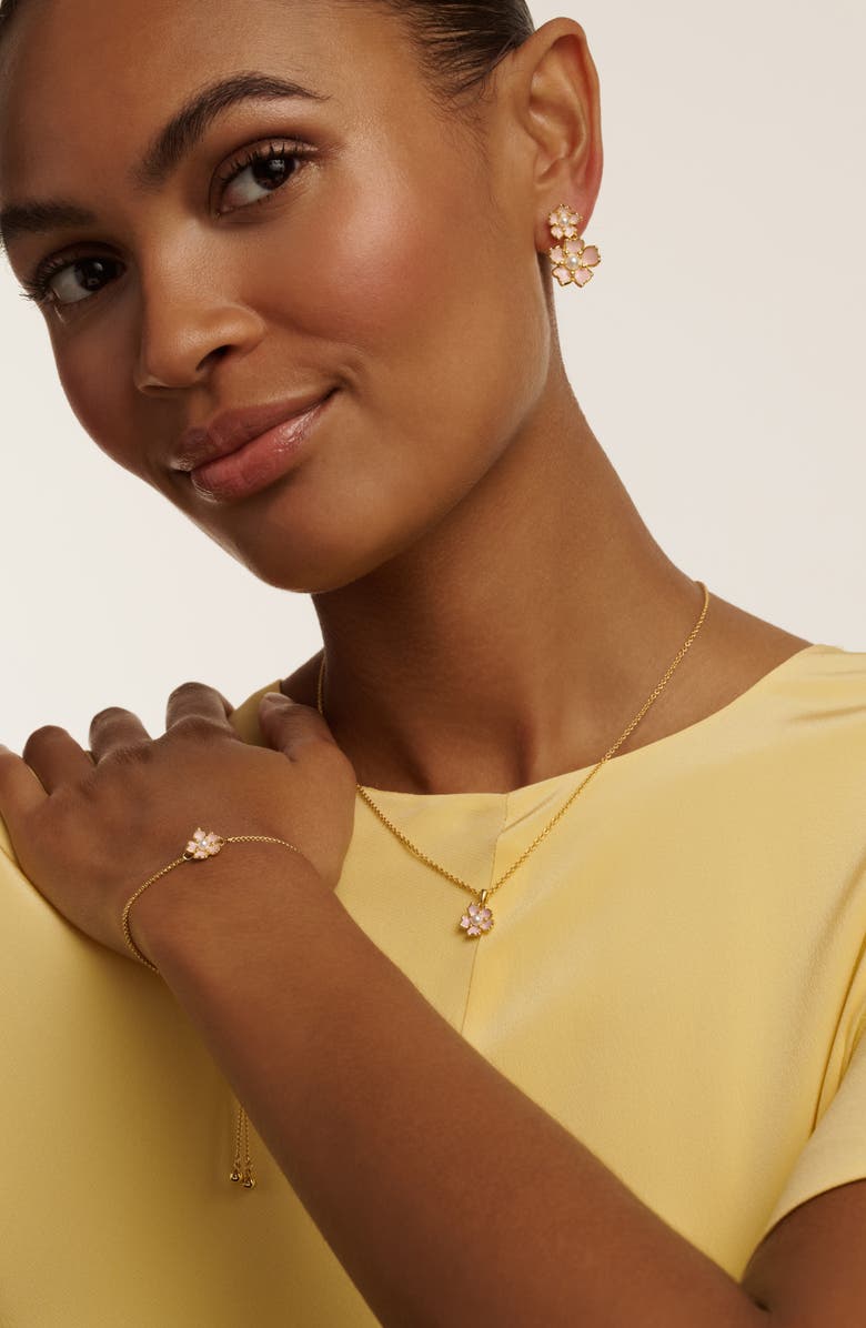 Ted Baker Petial Painted Flower Slider Bracelet, Alternate, color,