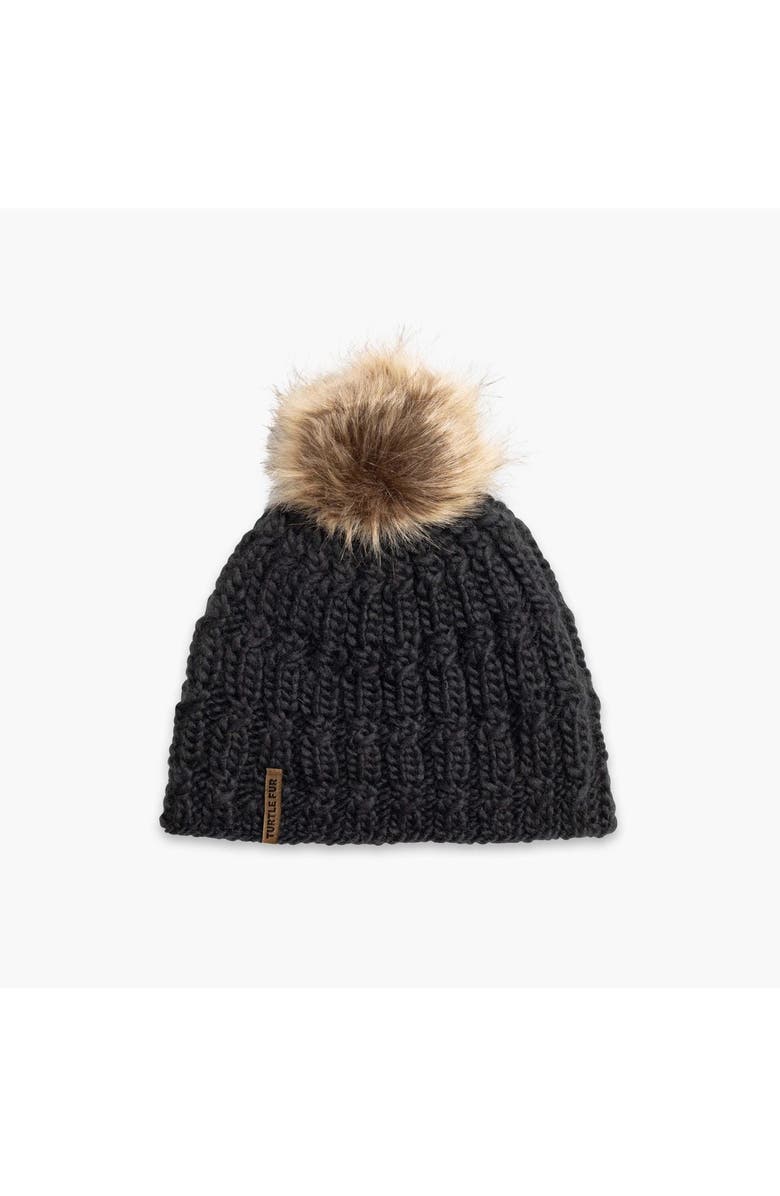 Turtle Fur Fifi Wool Pom Beanie, Main, color, 