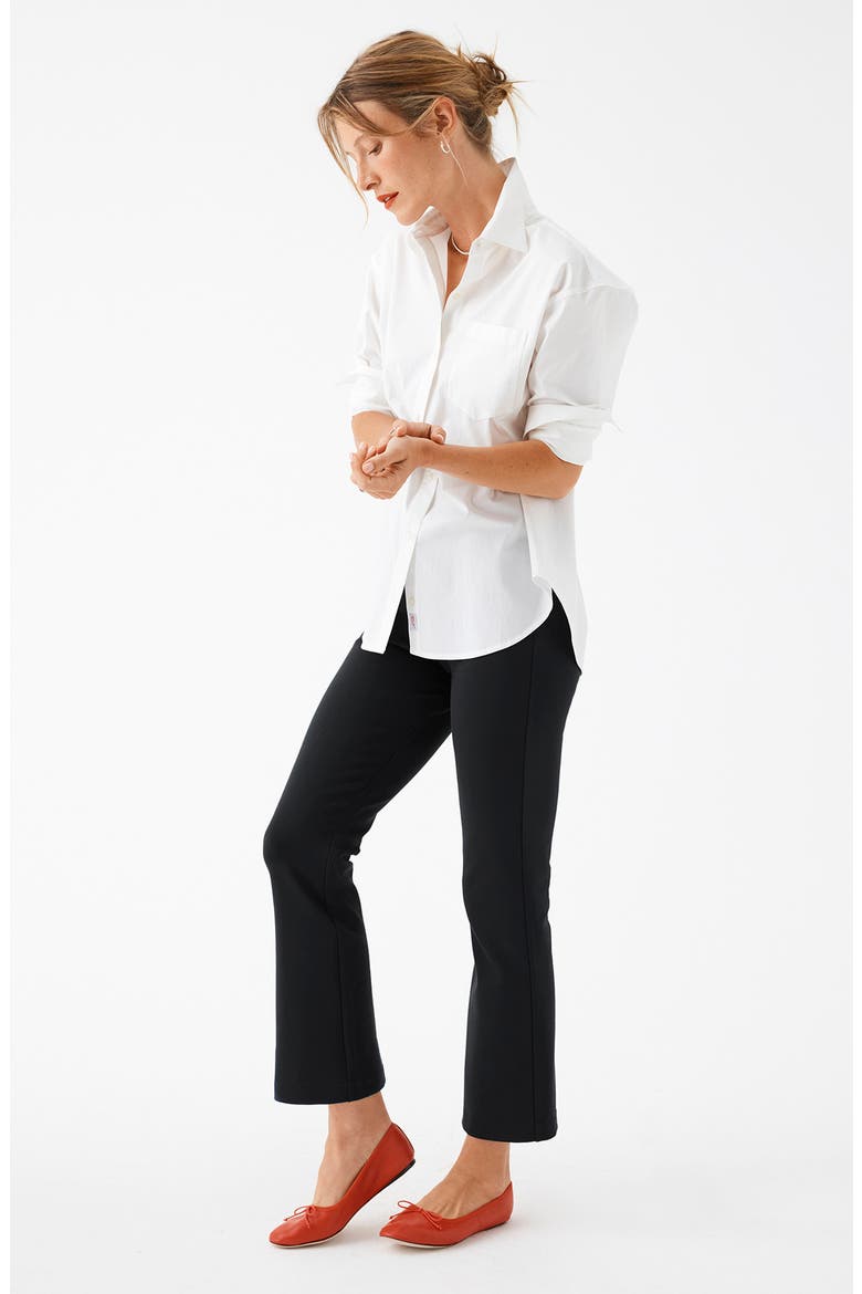 Peyton Crop Ponte Pants, Alternate, color, JET BLACK