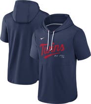 Nike Men's Nike Navy Minnesota Twins Springer Short Sleeve Team Pullover Hoodie
