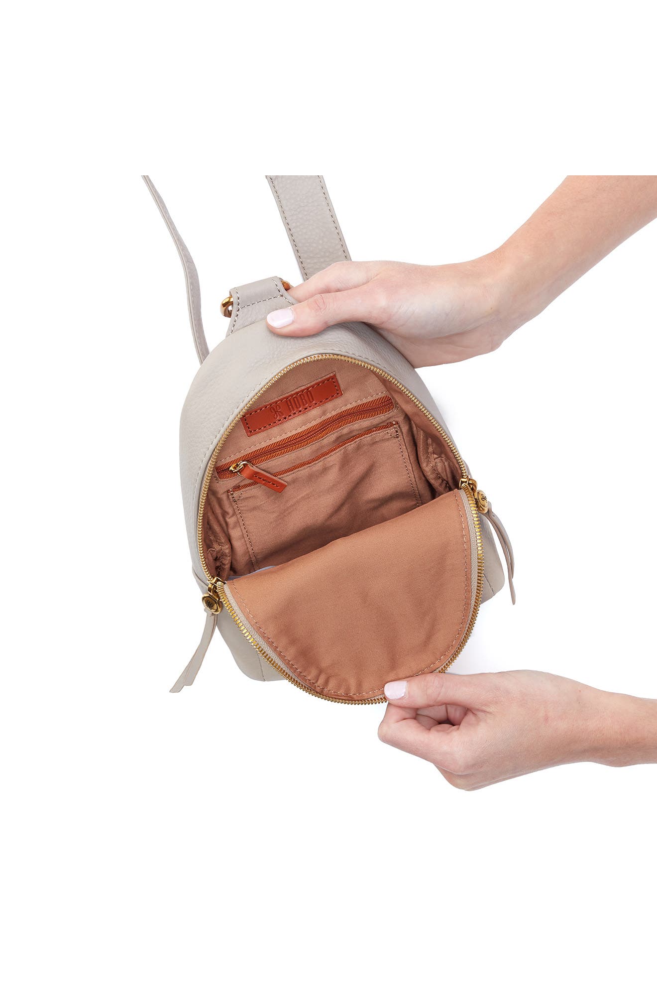 Fern Leather Sling Bag, Alternate, color, TAUPE