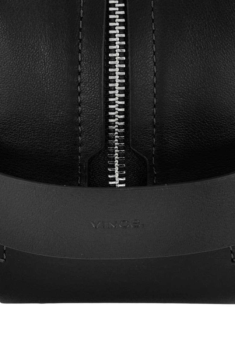 Vince Leather Dopp Kit, Alternate, color, Black
