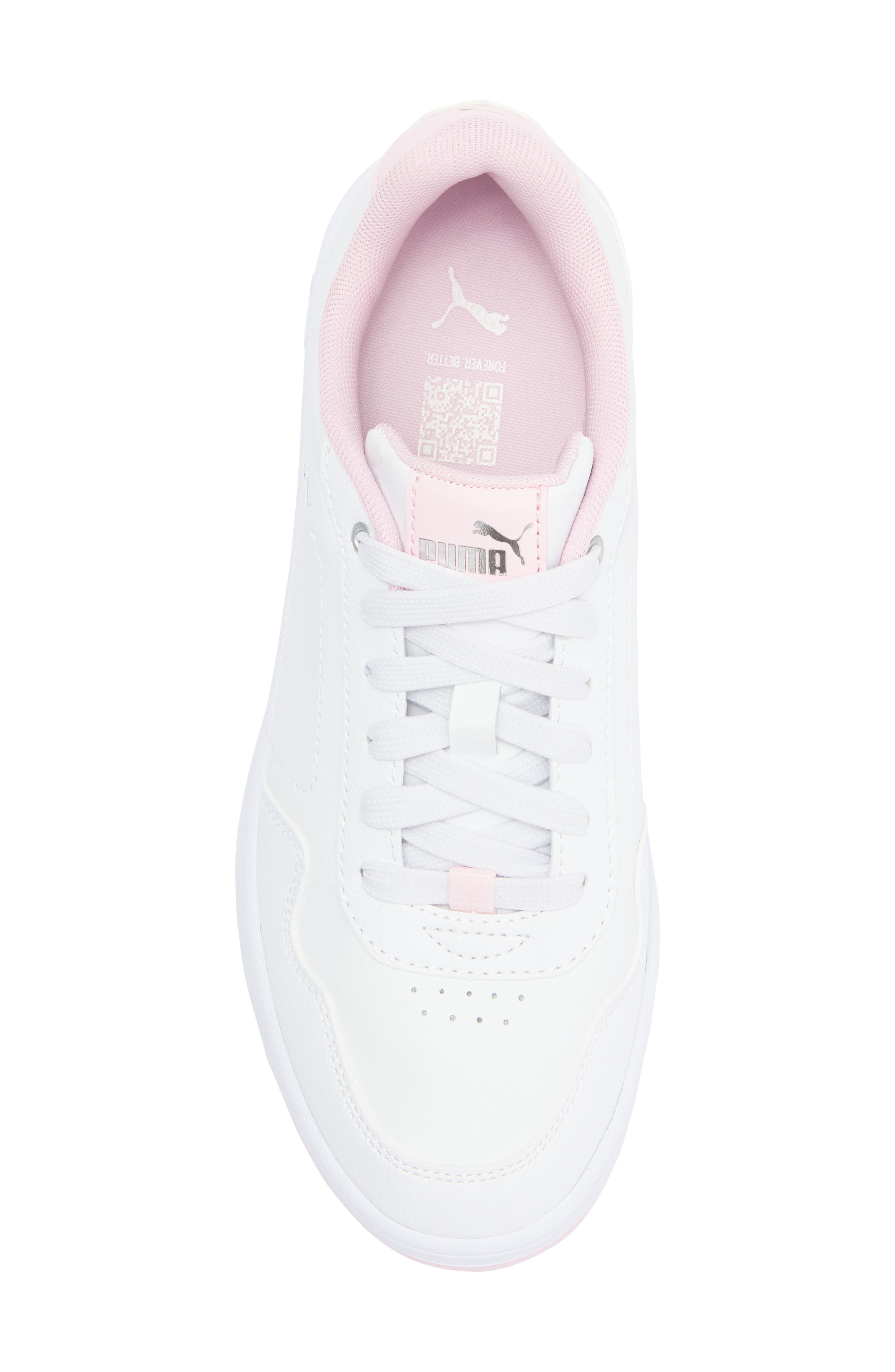 PUMA Court Classy Sneaker, Alternate, color, Puma White-Whisp Of Pink