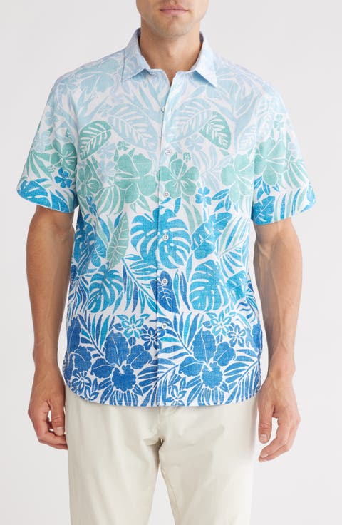 Nova Wave Day Break Ombré Button-Up Shirt
