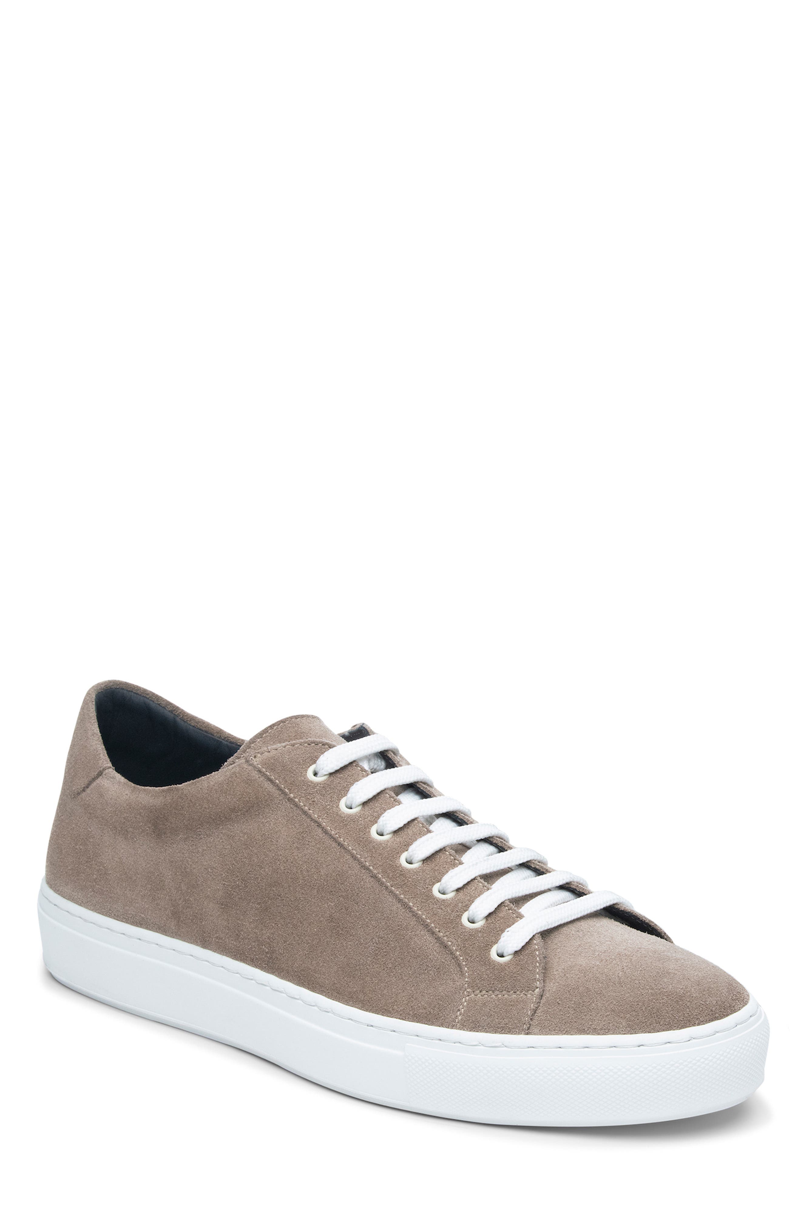 Low-Top Sneaker, Main, color, TAUPE SUEDE