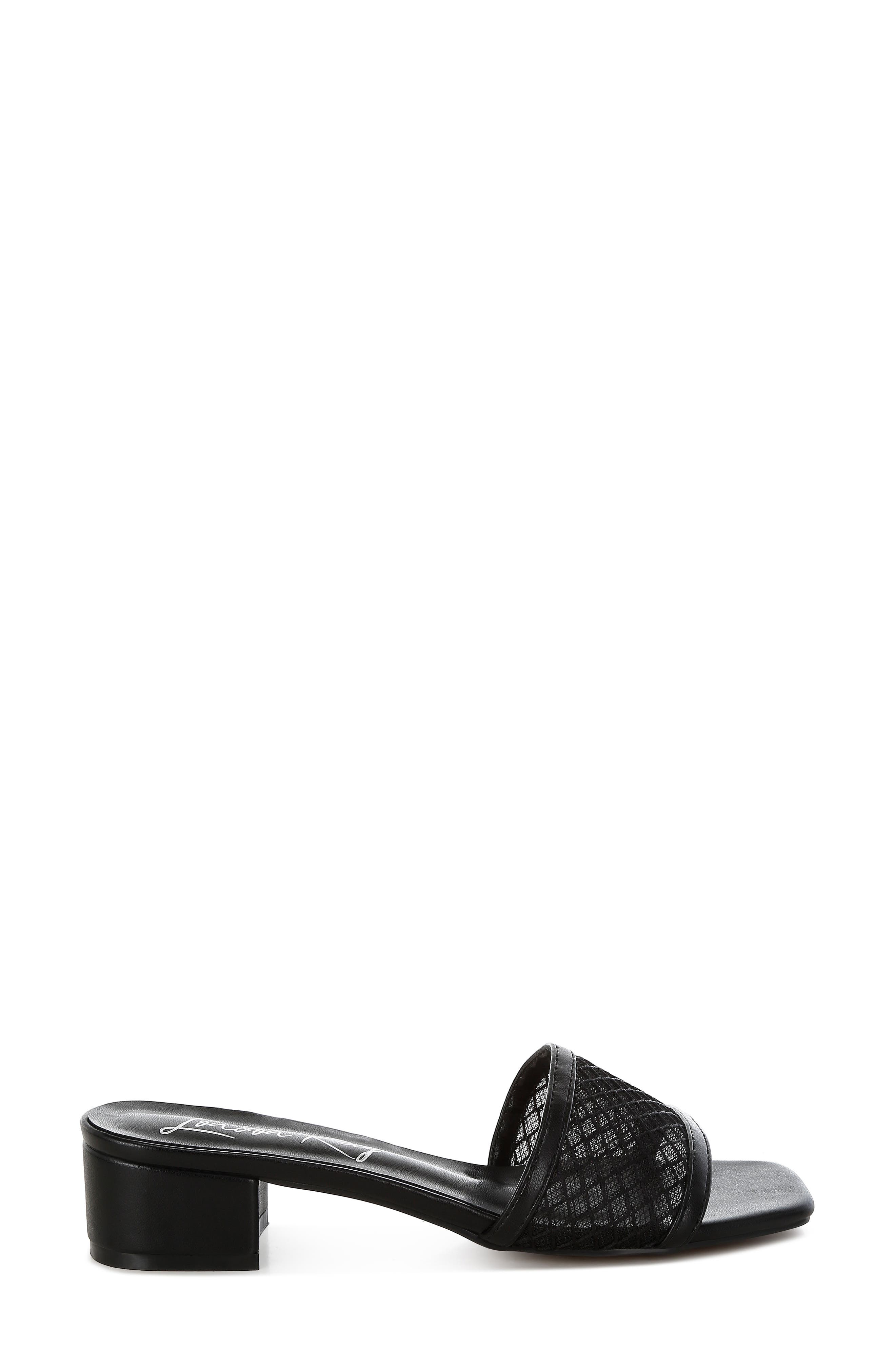 Faria Sandal, Alternate, color, BLACK