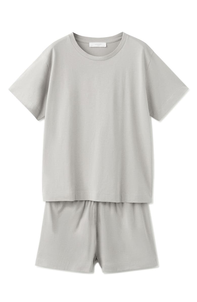 MANGO Short Pajamas, Main, color, Grey