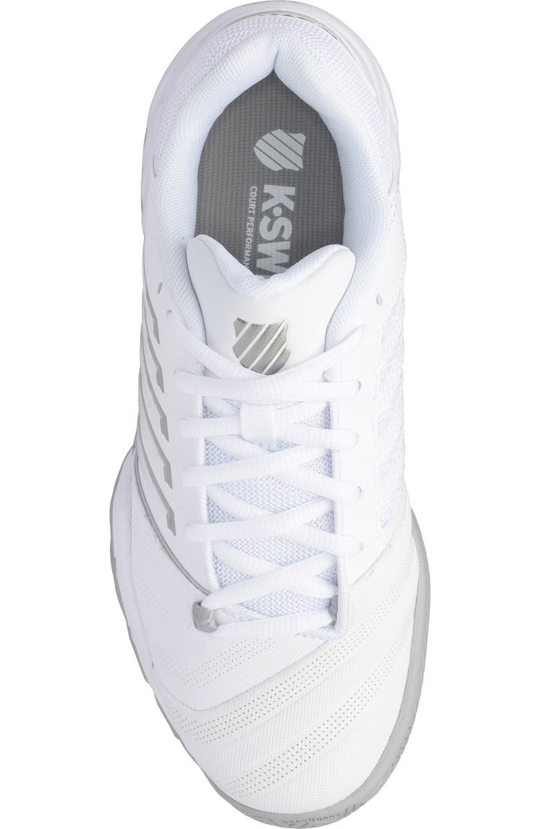 K-Swiss Bigshot Light 4 Tennis Shoe, Alternate, color, White/ High-Rise/ Silver