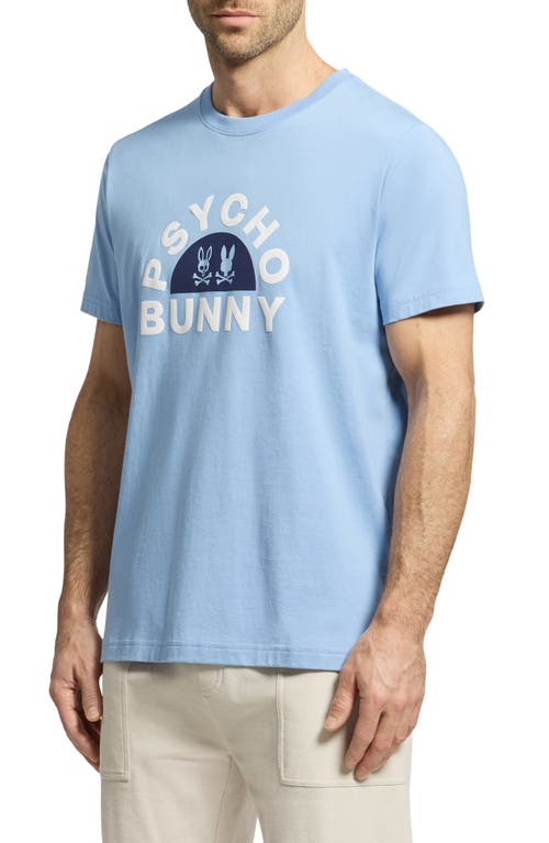 Psycho Bunny Goldie Pima Cotton Graphic T-shirt In Serenity