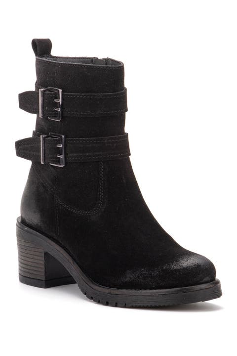 Charmaine Buckled Leather Bootie