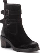 VINTAGE FOUNDRY Charmaine Buckled Leather Bootie