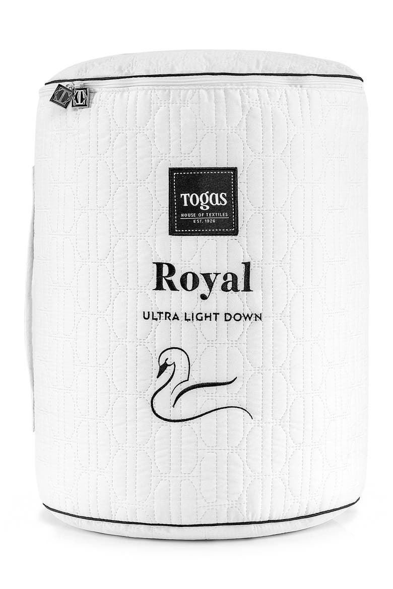 Royal goose down comforter, Alternate, color, White