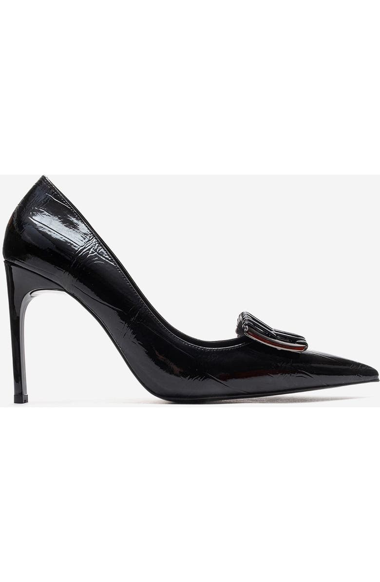 Prologue Shoes Guerni Stiletto Pump, Alternate, color, Black Print