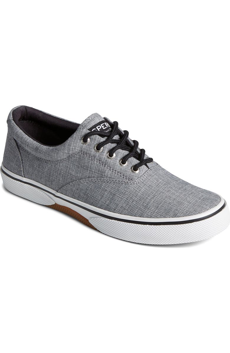 Sperry Halyard CVO Recycled Cotton Sneaker, Main, color, Black Chambray