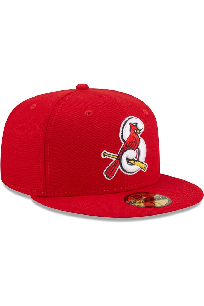Men's New Era Red Springfield Cardinals Authentic Collection 59FIFTY Fitted Hat, Alternate, color, Red