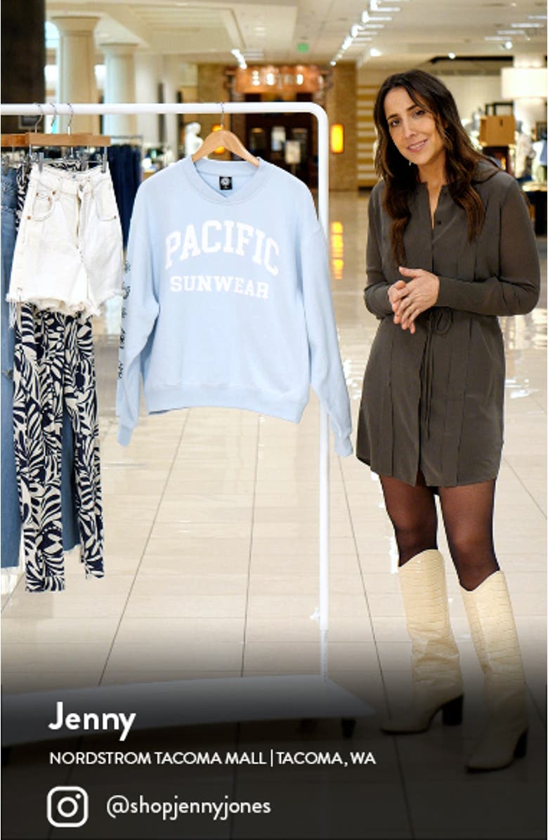 Butterfly Garden Cotton Blend Graphic Sweatshirt, sales video thumbnail