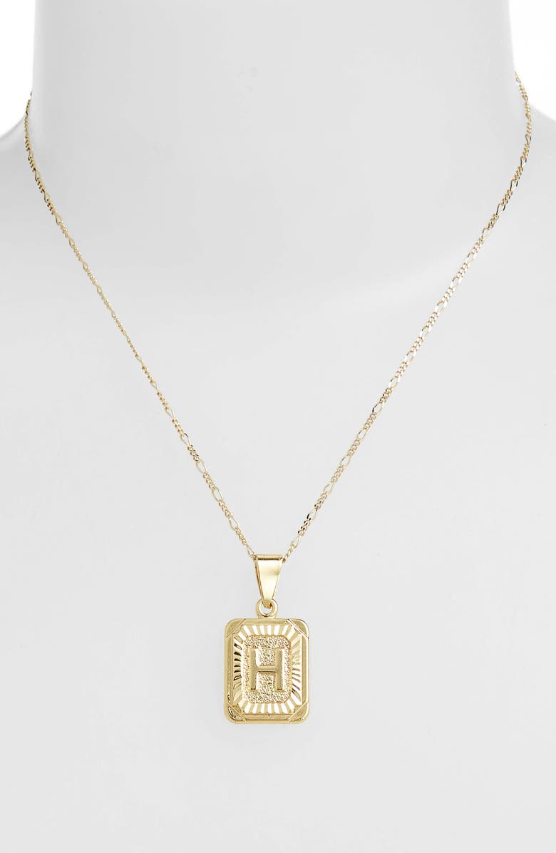 Bracha Initial Pendant Necklace, Alternate, color, Gold-H