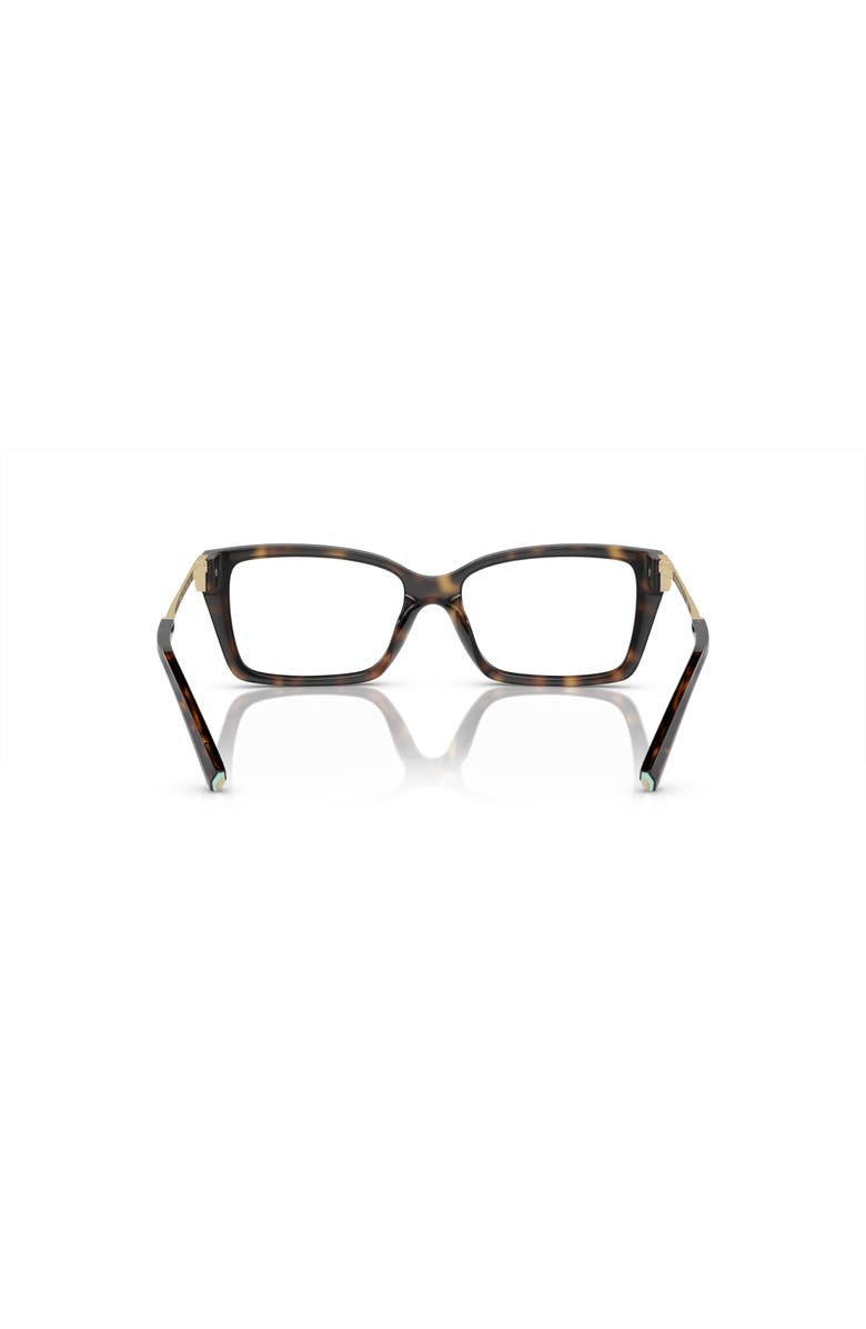 Tiffany & Co. 52mm Rectangle optical glasses, Alternate, color, Tortoise