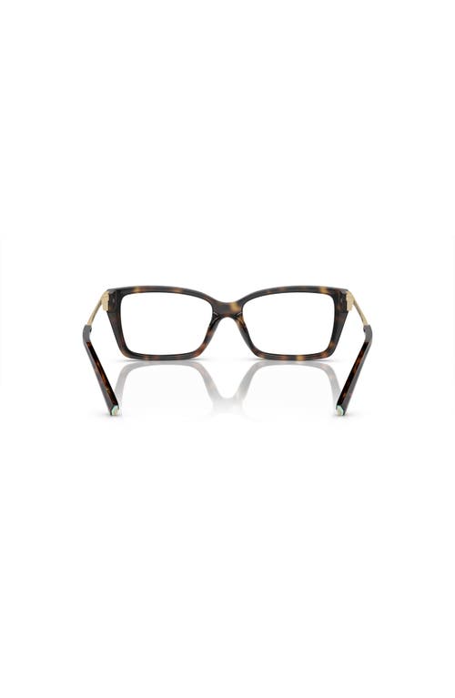 Tiffany & Co . 52mm Rectangle Optical Glasses In Brown