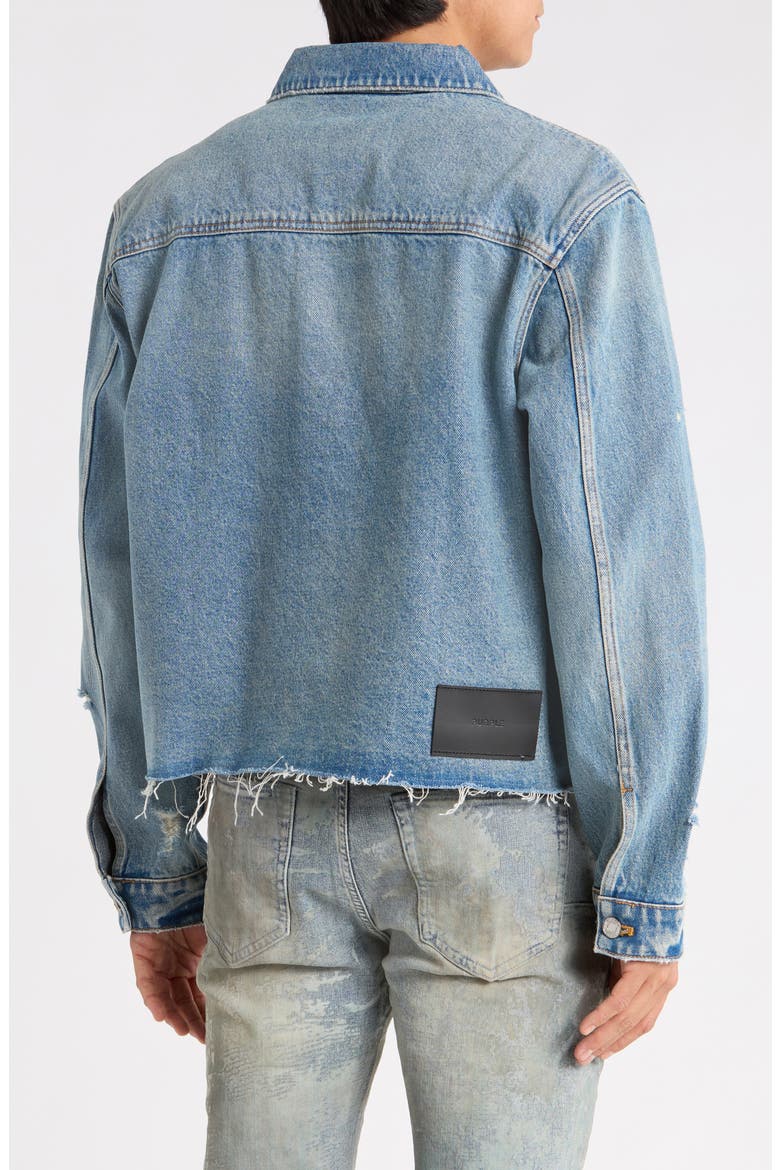 Distressed Cutoff Denim Jacket, Alternate, color, LS CUT OFF SHIRT DISTRESSED